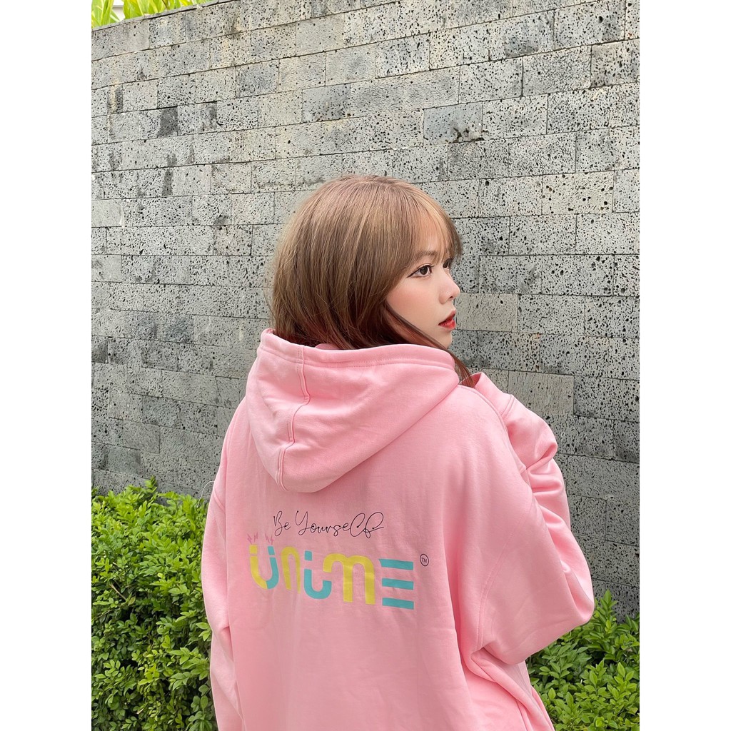 Áo khoác dây kéo Unime Hoodie Zip Flex 1.0 - Màu hồng