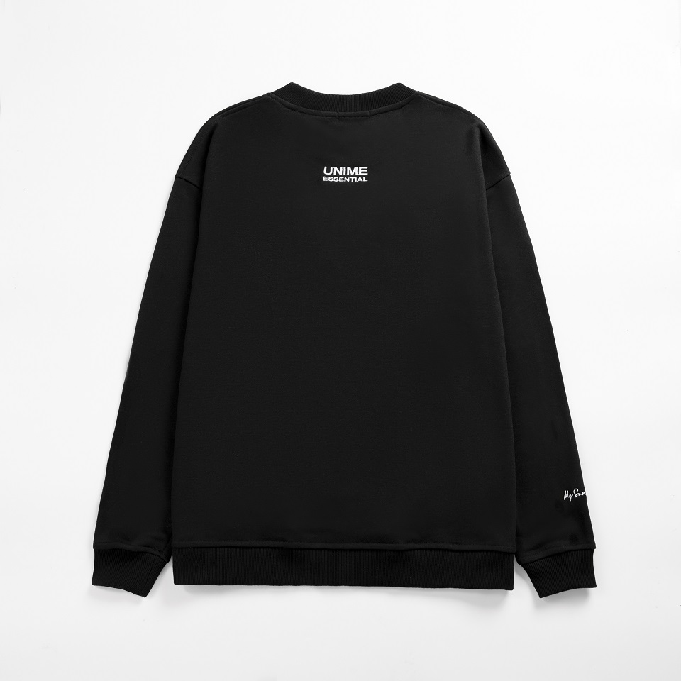 Áo Sweater Tay Dài My SunShine - Đen
