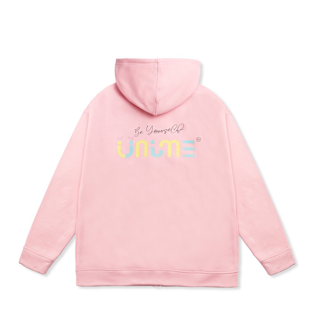 Áo khoác dây kéo Unime Hoodie Zip Flex 1.0 - Màu hồng