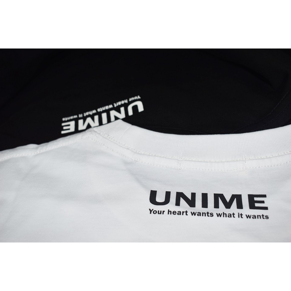 Áo thun Unime Tee V1 100% cotton cao cấp - Đen, Trắng