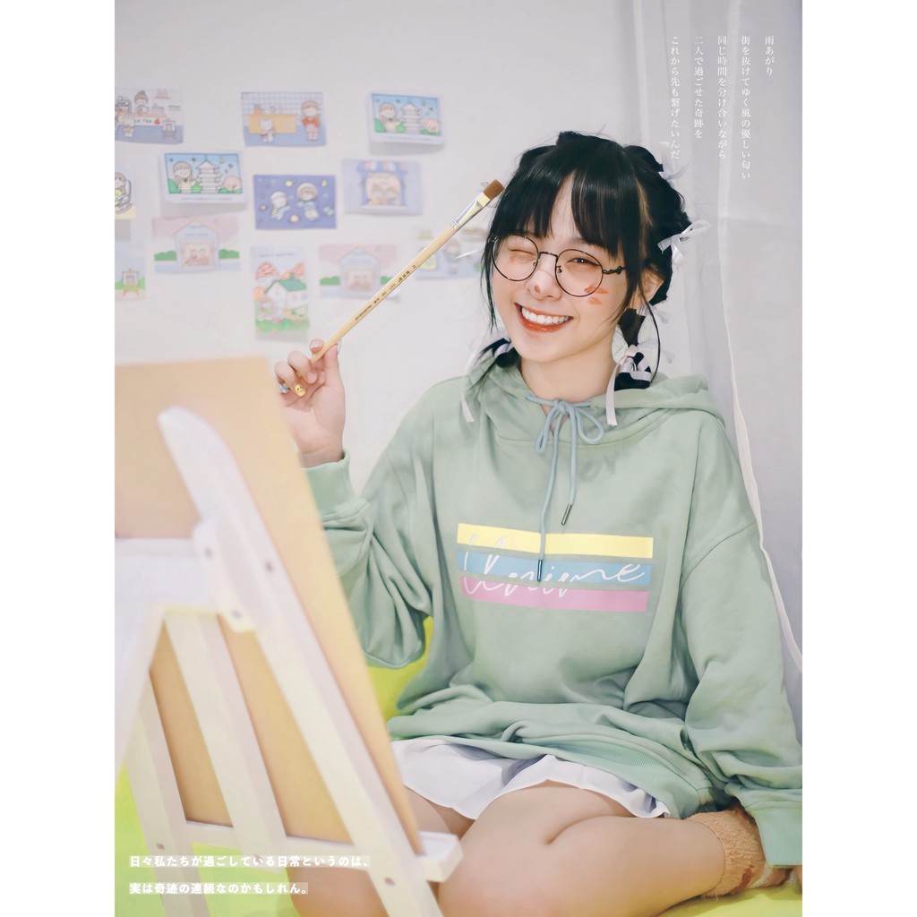 Áo khoác Hoodie Basic V1 100% cotton cao cấp - Xanh