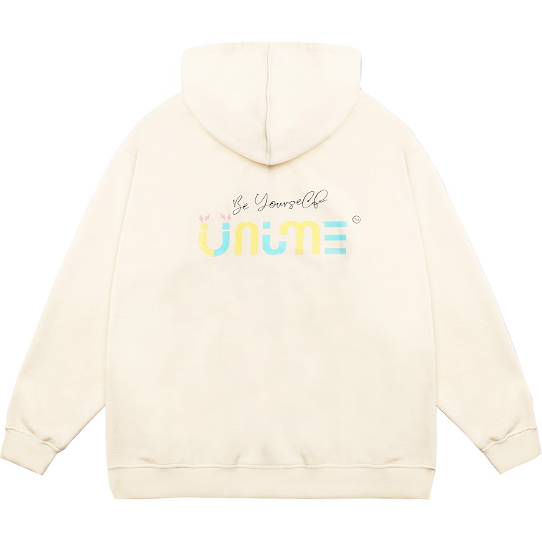 Áo khoác dây kéo Unime Hoodie Zip Flex 1.0 - Màu kem