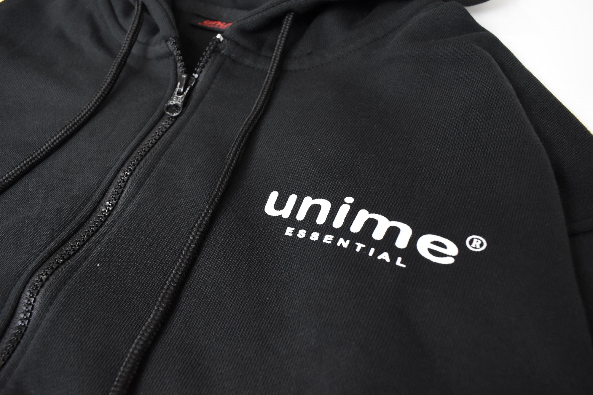 ÁO KHOÁC NAM/NỮ HOODIE ZIP UNIME BASIC ESSENTIAL - ĐEN