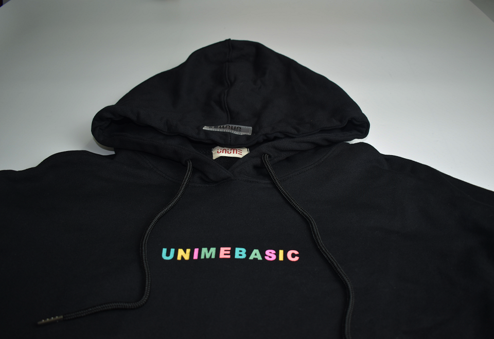 Áo Hoodie Unisex Nam/Nữ Unime Colorful- Đen