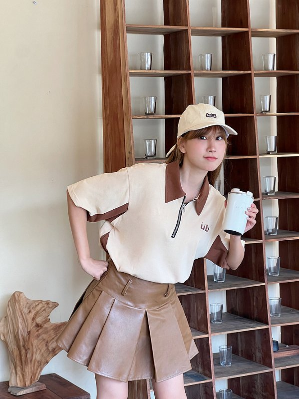 Áo Polo Zip phối màu Zippy Polo