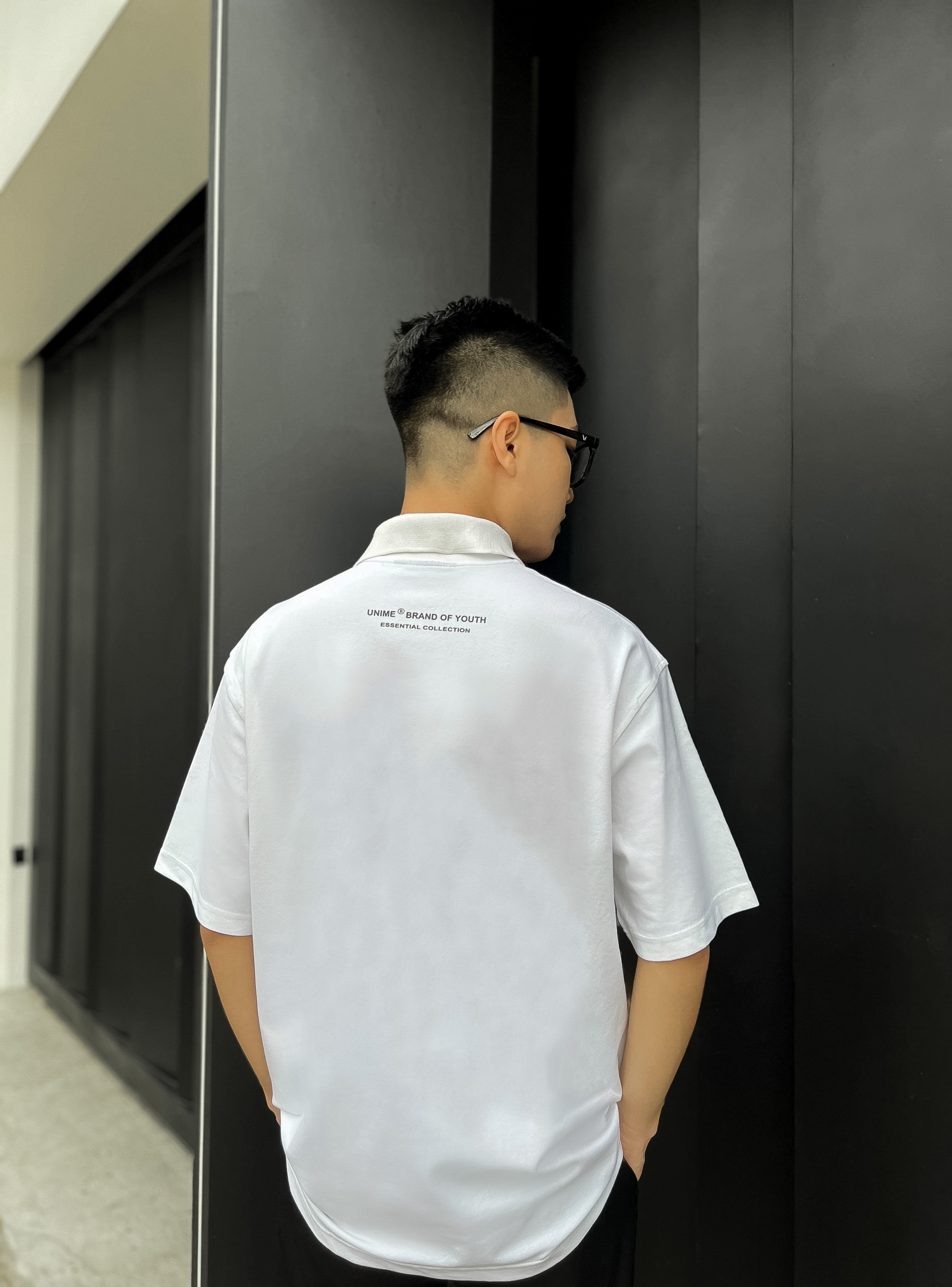 Áo polo basic trắng