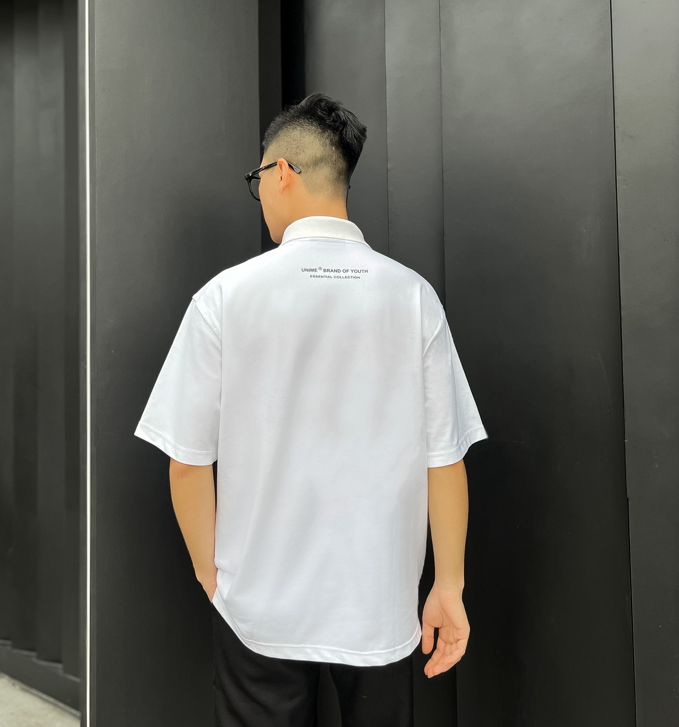 Áo polo basic trắng