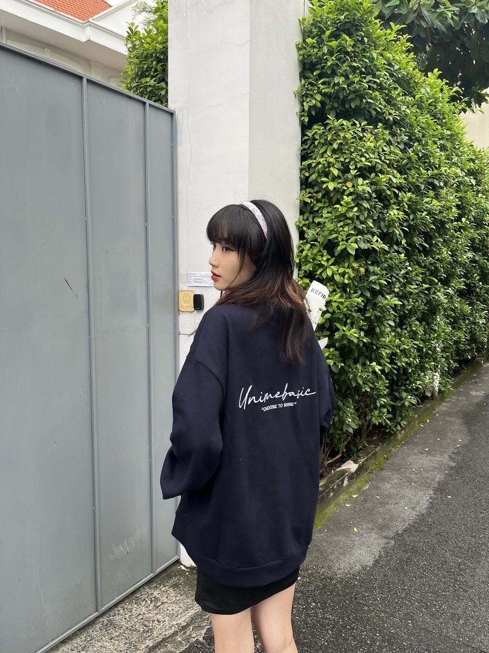 Áo Khoác Cardigan Nam/Nữ Unime Choose To Shine - Xanh đen