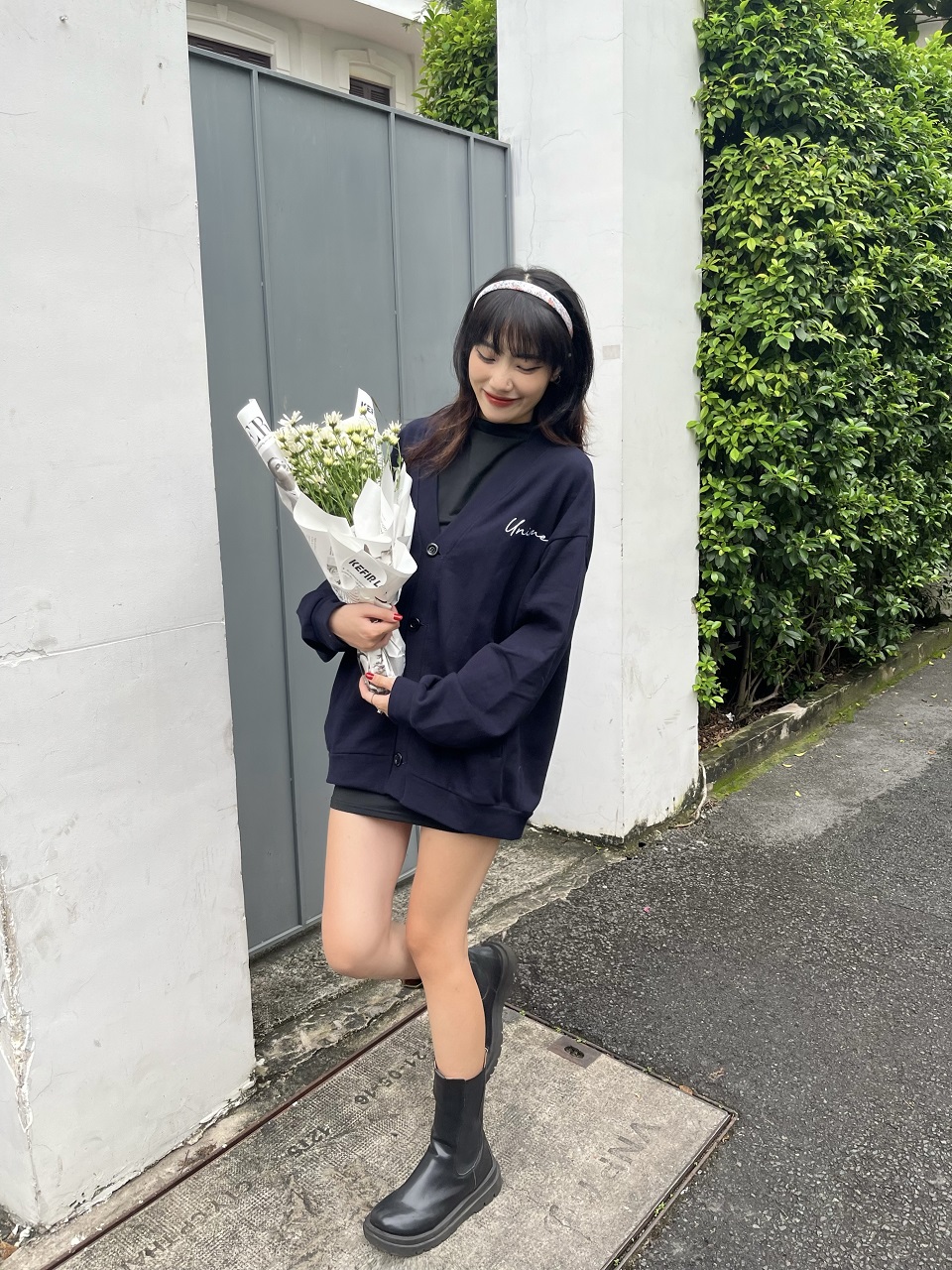 Áo Khoác Cardigan Nam/Nữ Unime Choose To Shine - Xanh đen