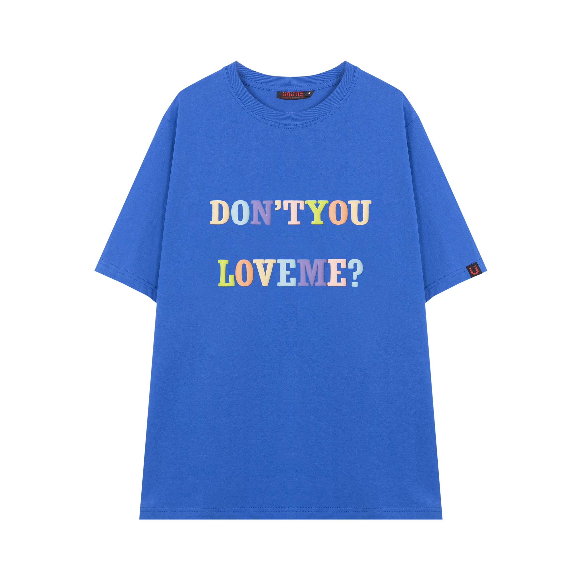 ÁO THUN NAM/NỮ UNIME DON'T YOU LOVE ME - XANH DƯƠNG