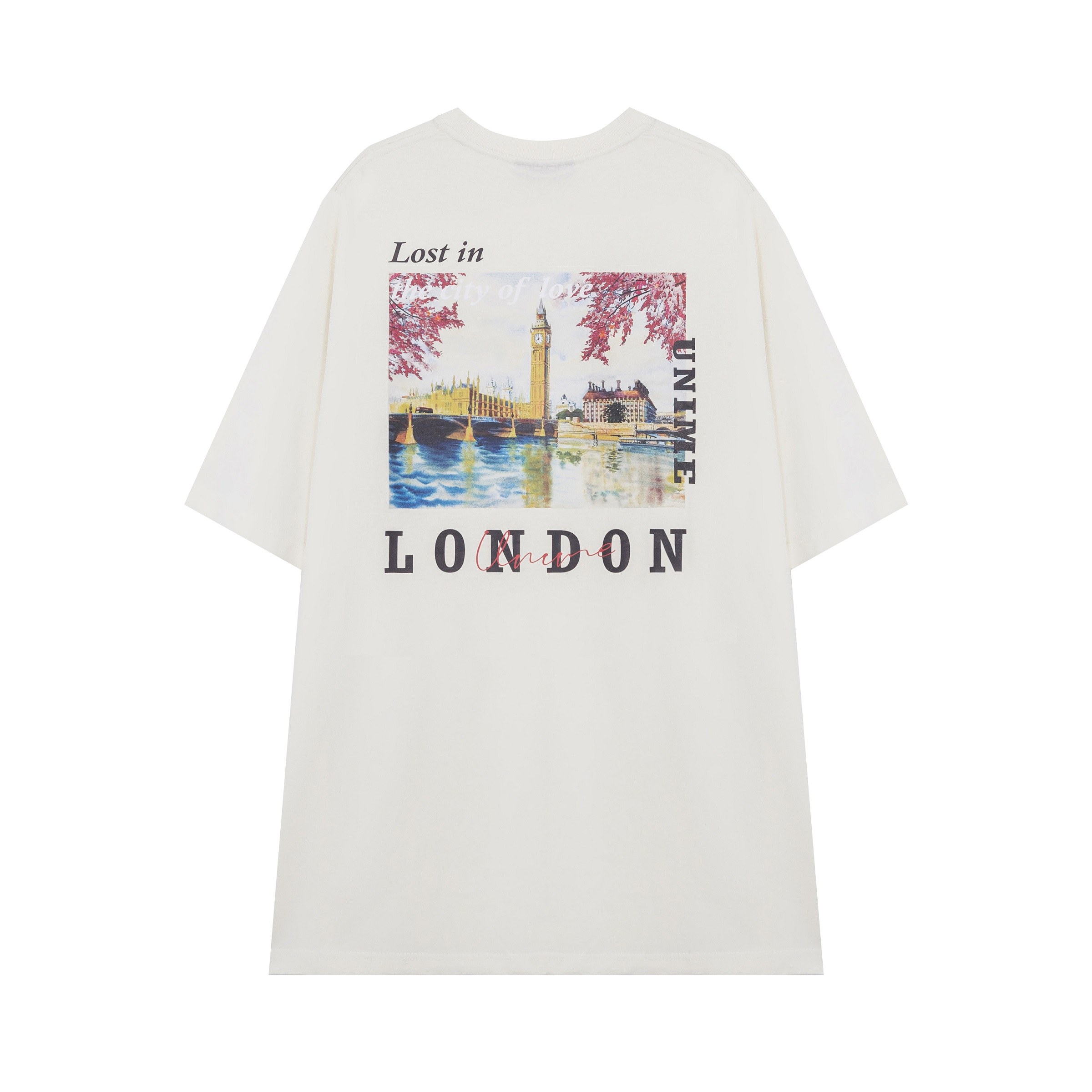 ÁO THUN NAM/NỮ UNIME LONDON - KEM