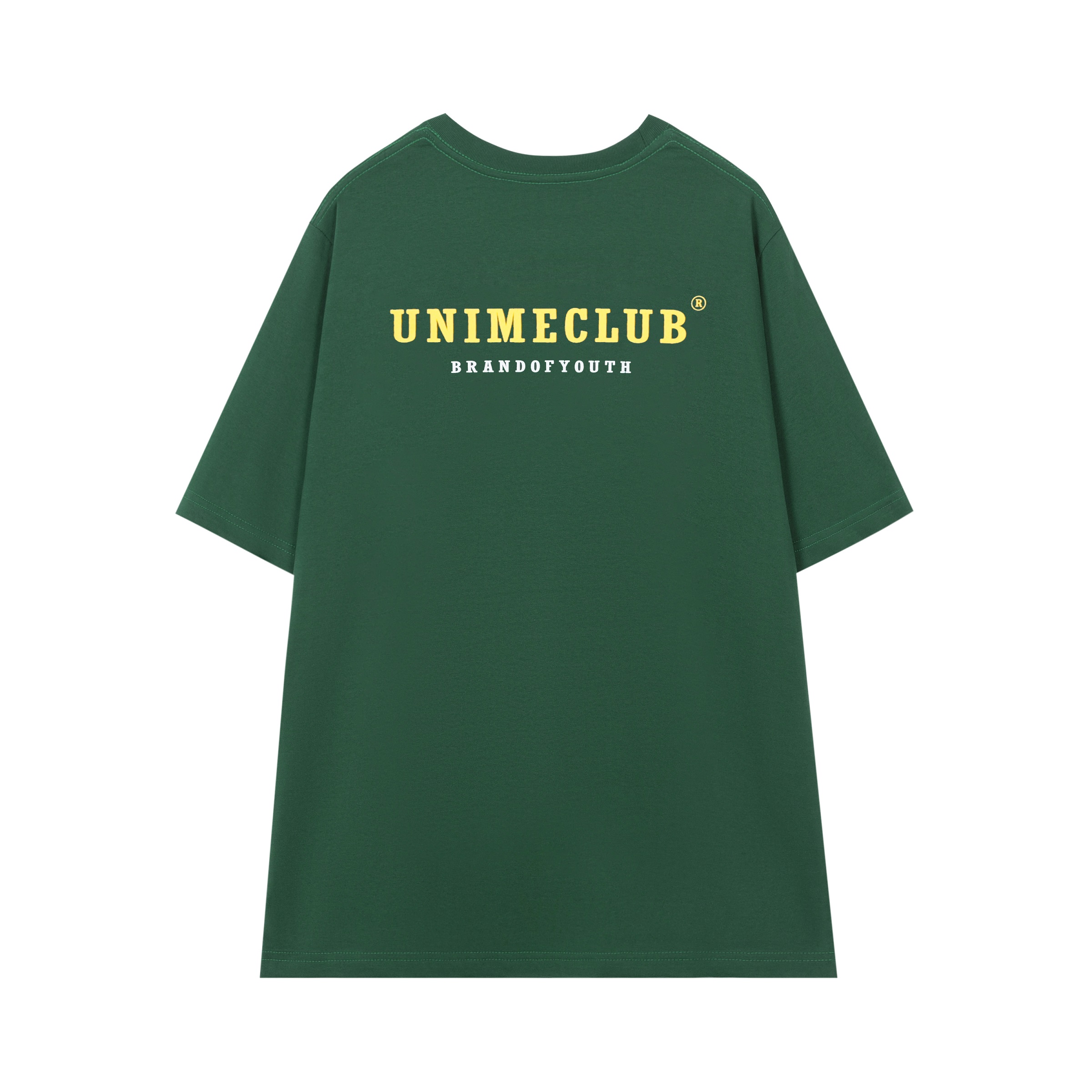 ÁO THUN NAM/NỮ UNIME BASIC LOGO - XANH LÁ