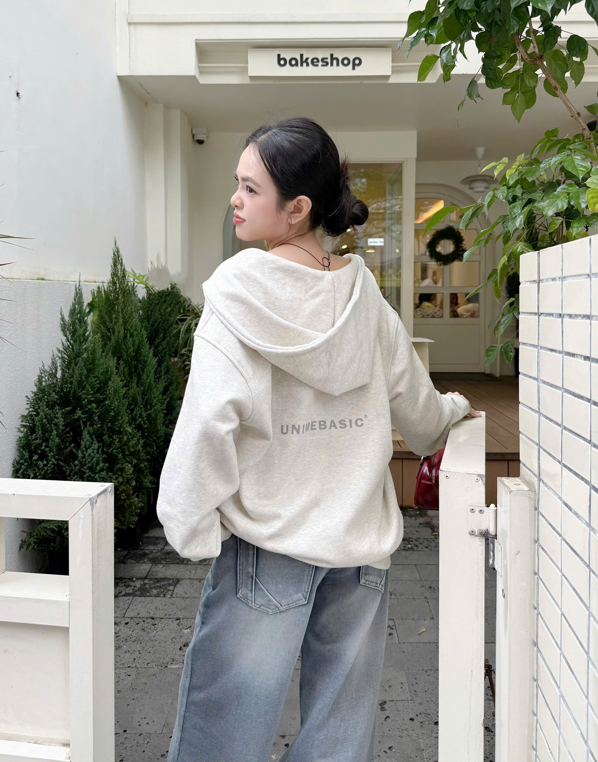 Áo khoác hoodie zip Unime Basic Logo Zipper