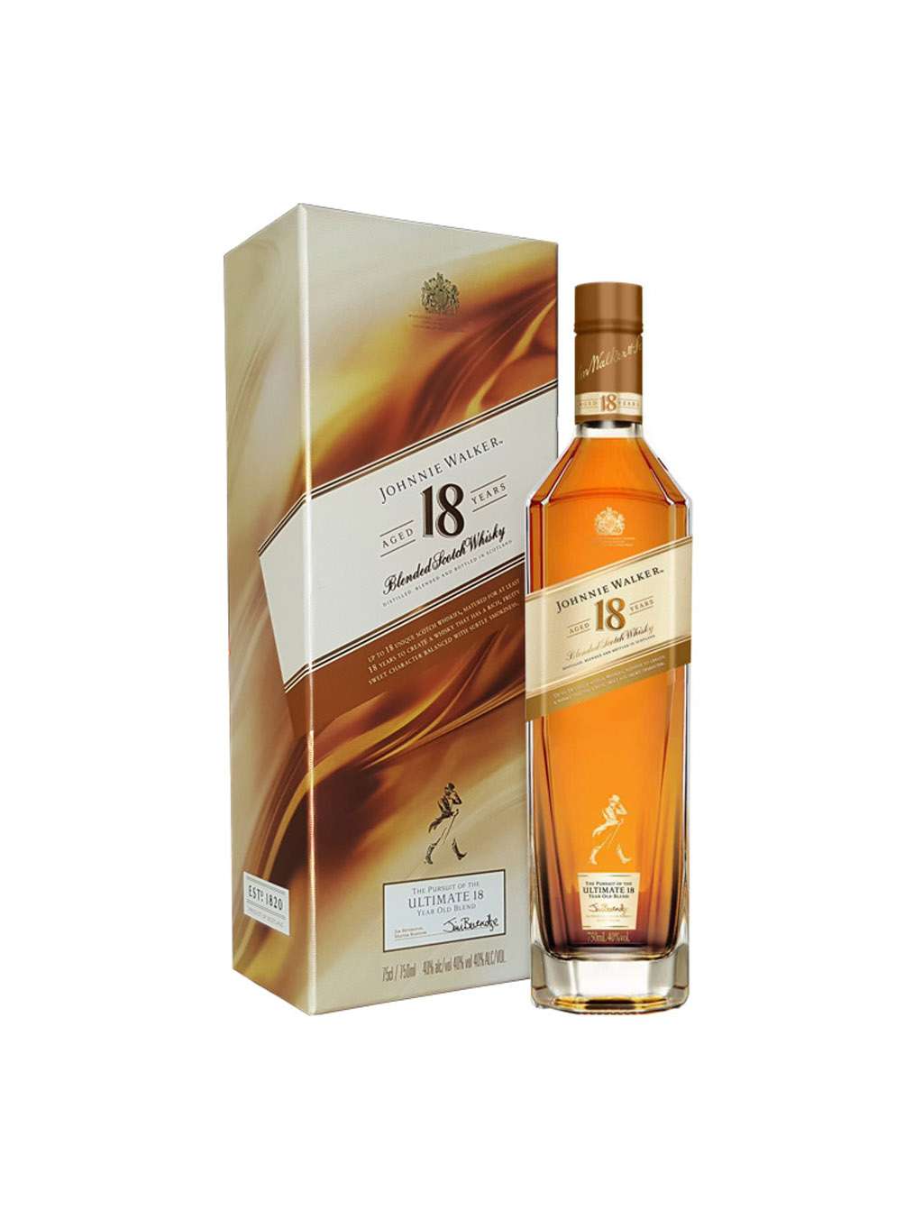 CHAI JOHNNIE WALKER GOLD LABEL 18 NĂM VỚI THIẾT KẾ VÀNG TINH TẾ