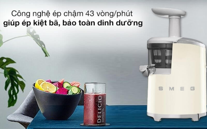 công nghệ ép Smeg và Hurom