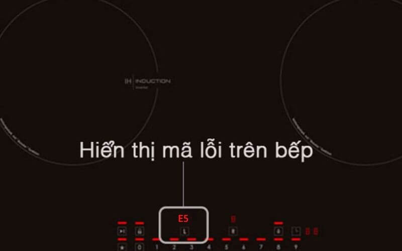 Lỗi E5 cảnh báo tình trạng cảm biến nhiệt hoạt động quá tải