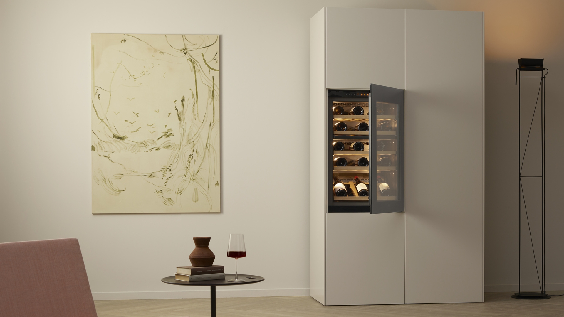 Tủ bảo quản rượu vang Vzug WineCooler V4000 90 Platinum