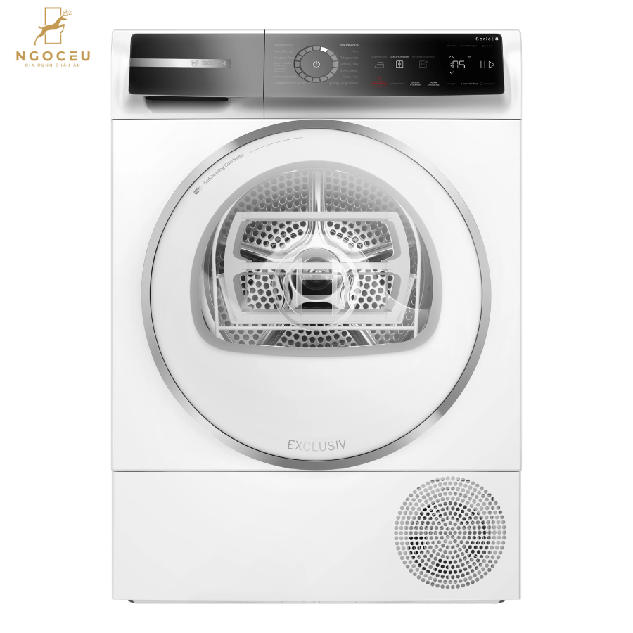 Máy sấy quần áo 9kg Bosch WQB246D91 – Serie 8