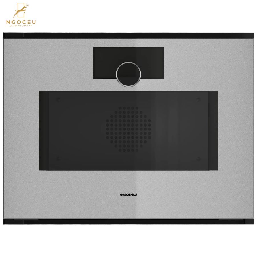 Lò nướng kèm hấp cánh trái Gaggenau Minimalistic GS241130 Sterling