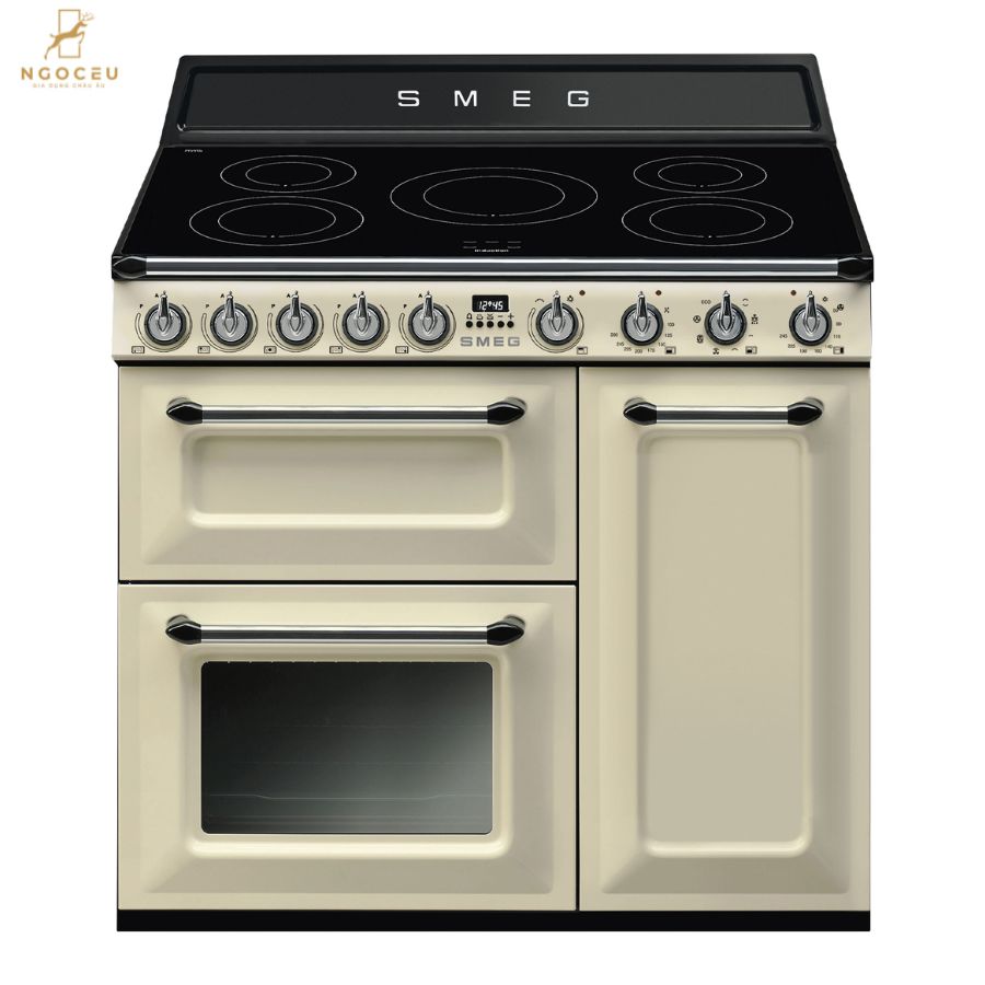 Bếp từ hỗn hợp kèm lò nướng Smeg TR93IP2
