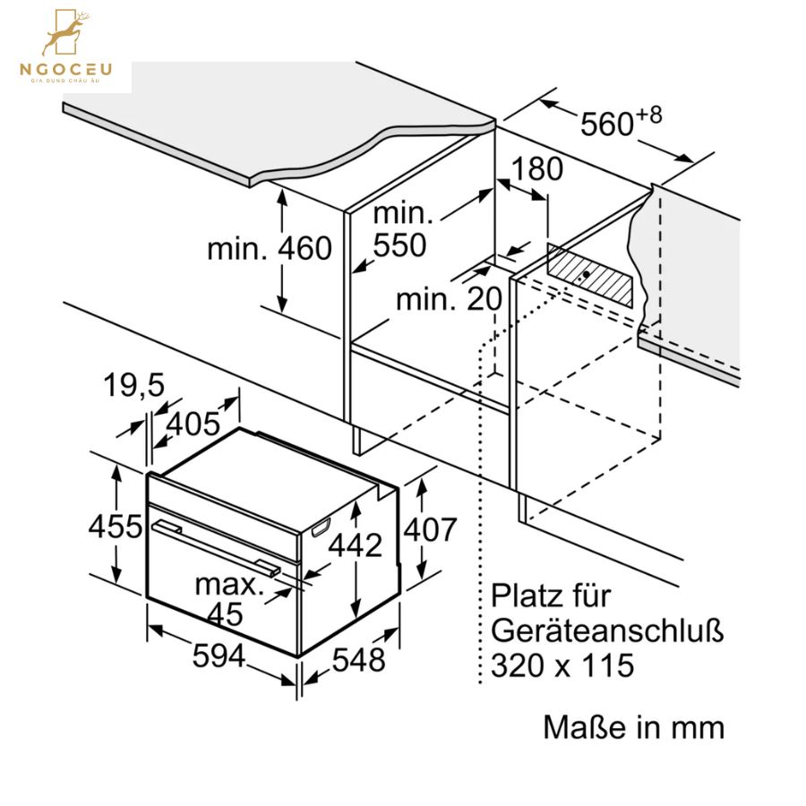 Lò nướng kết hợp vi sóng Bosch CMG7761B1 - Series 8