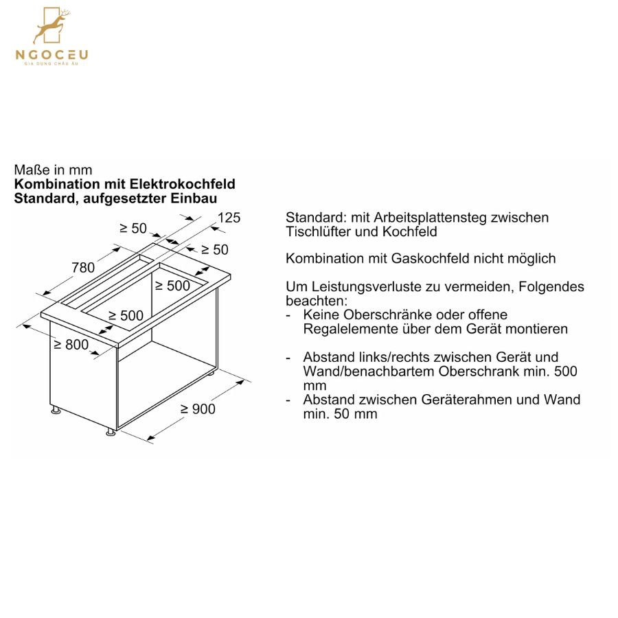 Máy hút mùi bàn đảo - Accent Line - Bosch DDW88MM66 - Series 8