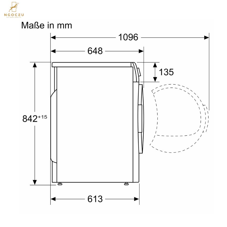 Máy sấy bơm nhiệt 9kg Bosch WQG243DR10 - Serie 6