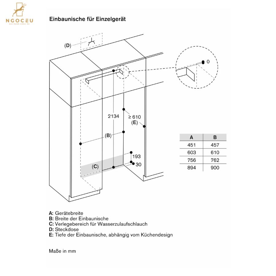 Tủ bảo quản rượu vang Vario Expressive Gaggenau RVW467170