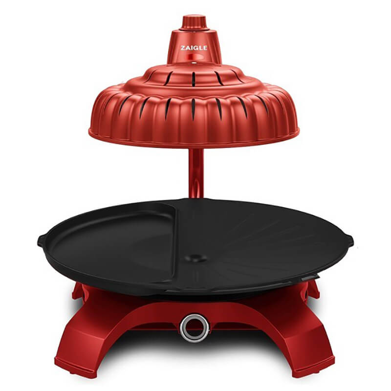 Bếp nướng không khói 2 khay Zaigle Double ZG-HR376R - Màu Đỏ