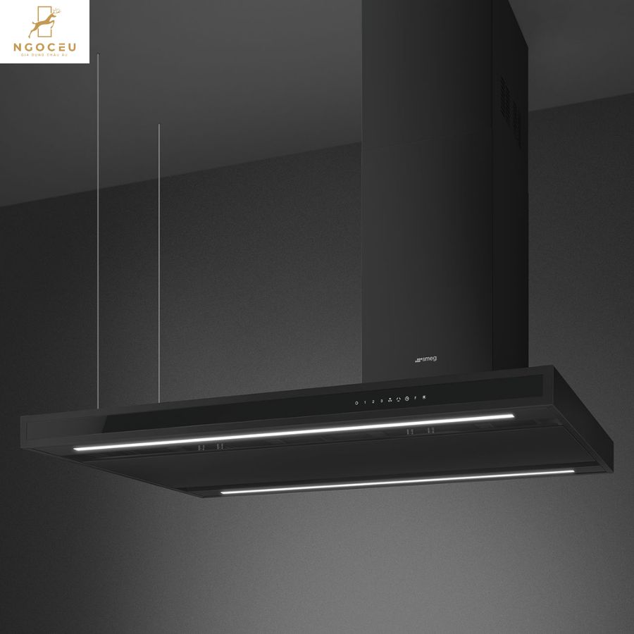 Máy hút mùi đảo Smeg KLTI12L4MB - 120cm