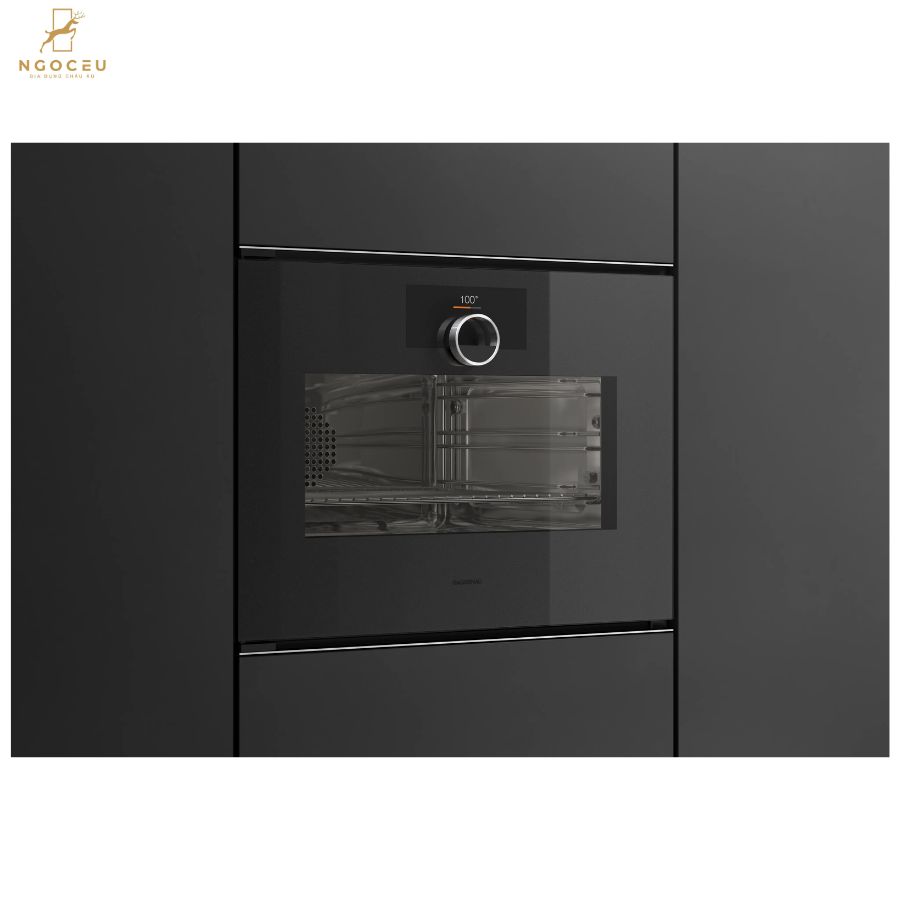 Lò nướng kèm hấp cánh trái Gaggenau Minimalistic GS251100 Onyx