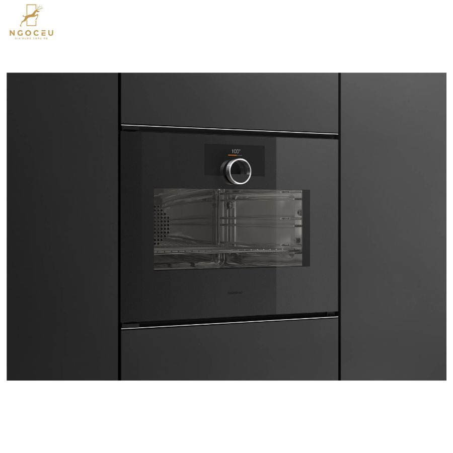Lò nướng kèm hấp cánh trái Gaggenau Minimalistic GS241100 Onyx