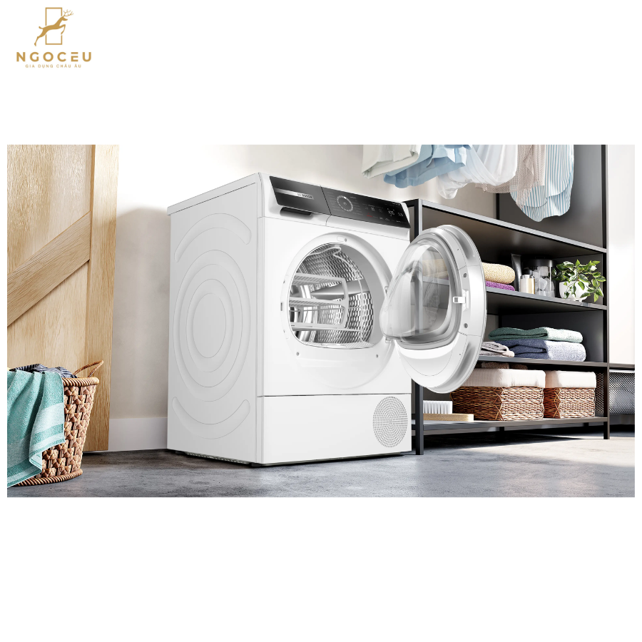 Máy sấy quần áo 9kg Bosch WQB246D91 – Serie 8