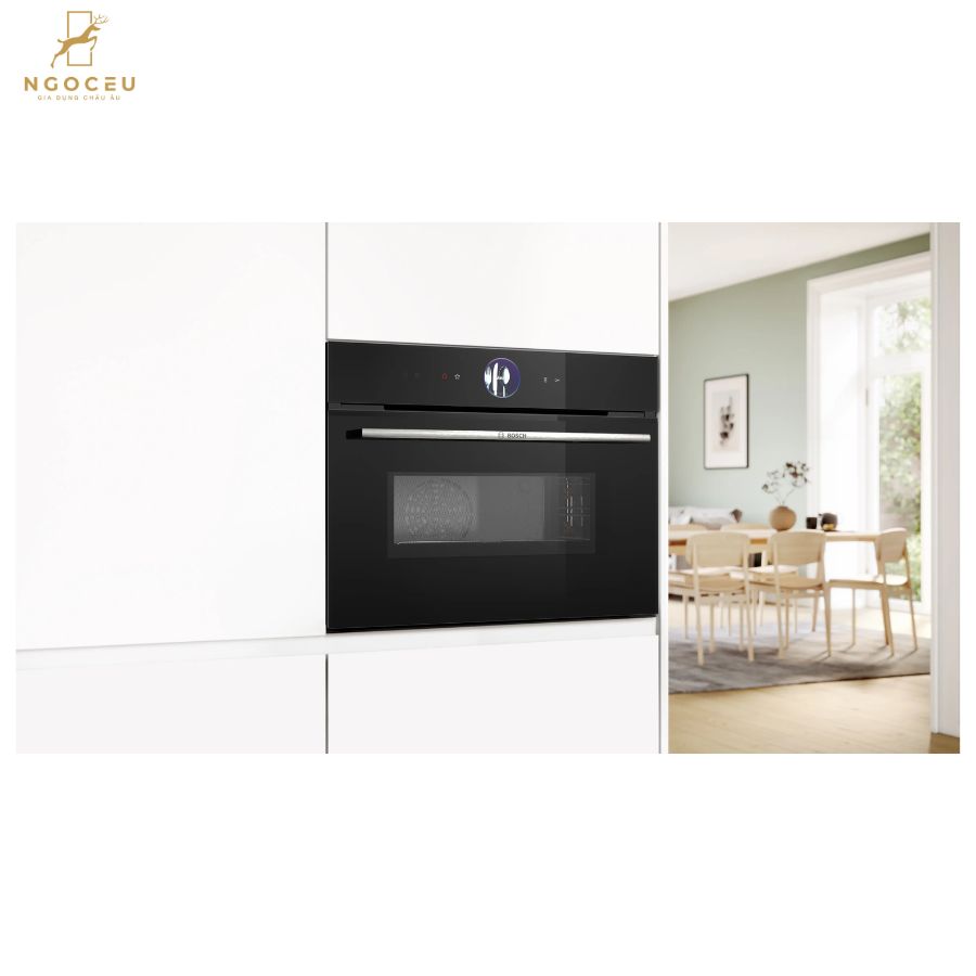 Lò nướng kết hợp vi sóng Bosch CMG7361B1M - Series 8