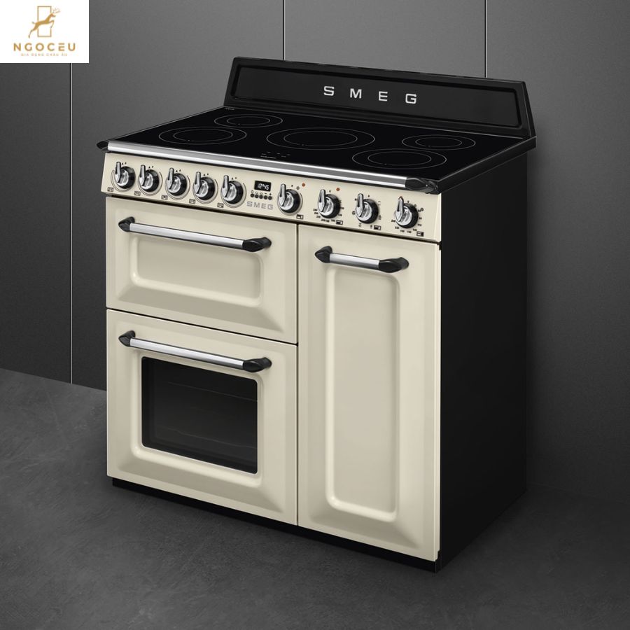 Bếp từ hỗn hợp kèm lò nướng Smeg TR93IP2