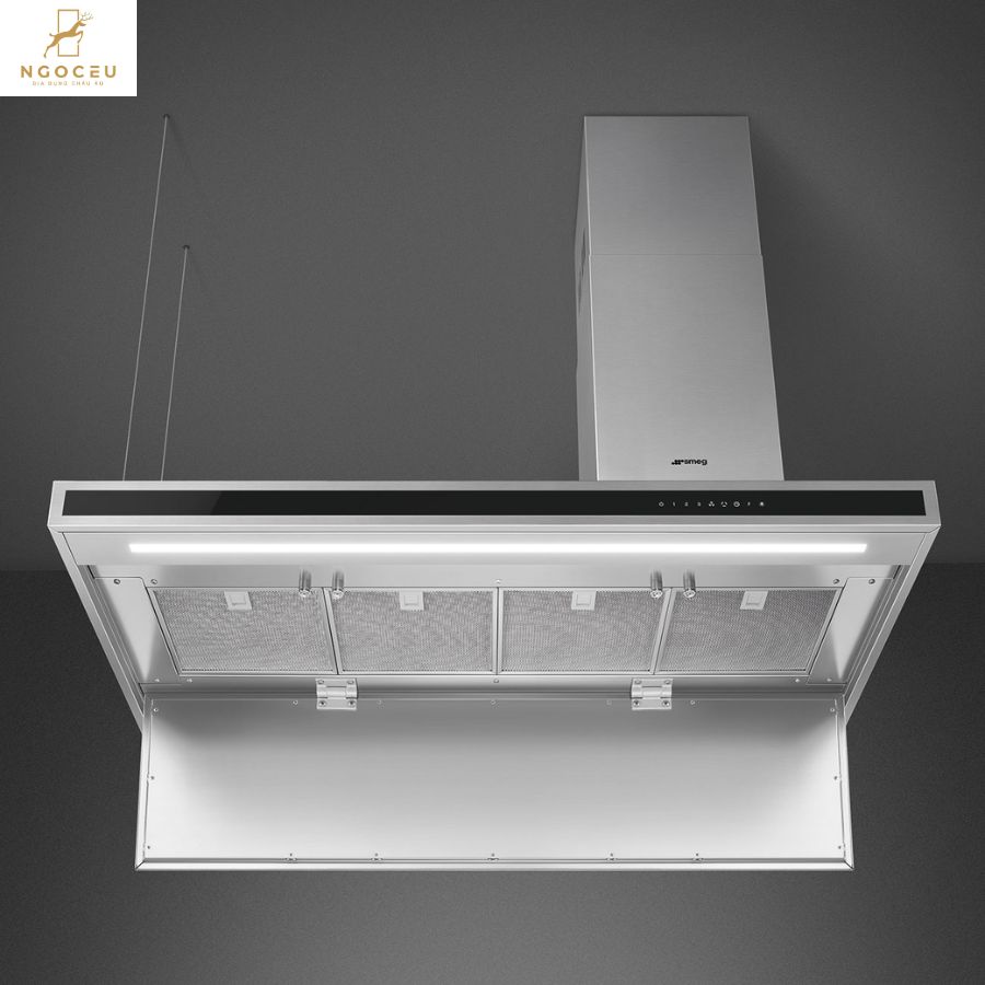 Máy hút mùi đảo Smeg KLTI12L4X - 120cm