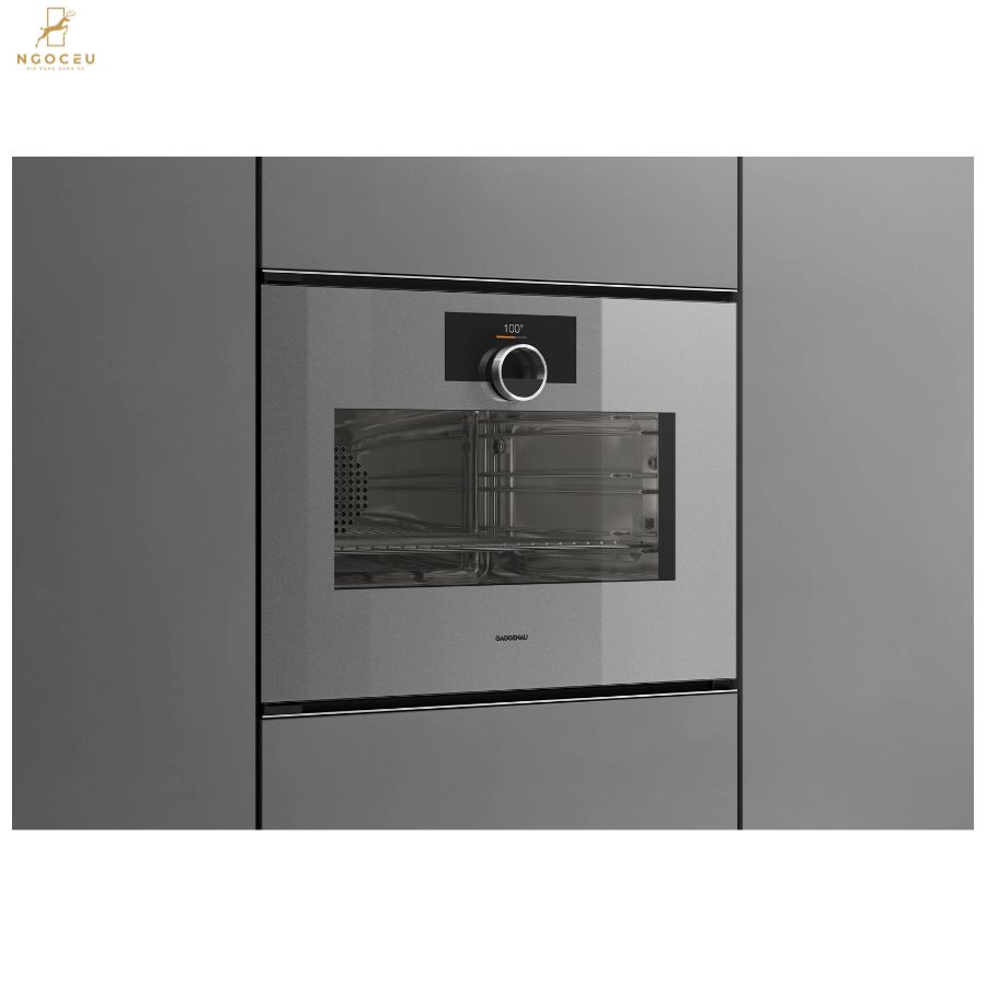 Lò nướng kèm hấp cánh phải Gaggenau Minimalistic GS240130 Sterling