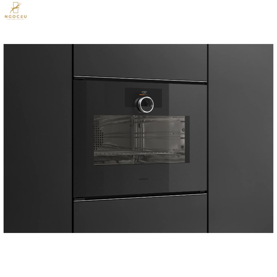 Lò nướng kèm hấp cánh phải Gaggenau Minimalistic GS240100 Onyx
