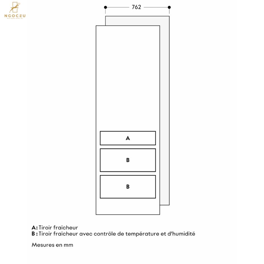 Tủ mát Vario Cooling Expressive 512L - Gaggenau RVC477190
