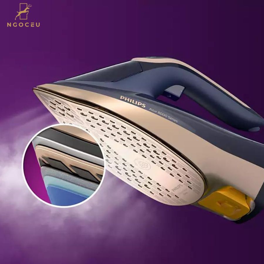 Bàn là hơi nước Philips Azur 8000 Series Công Suất 3000W DST8030/70