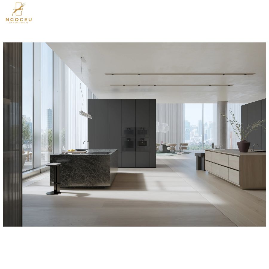 Lò nướng kèm hấp cánh trái Gaggenau Minimalistic GS251100 Onyx