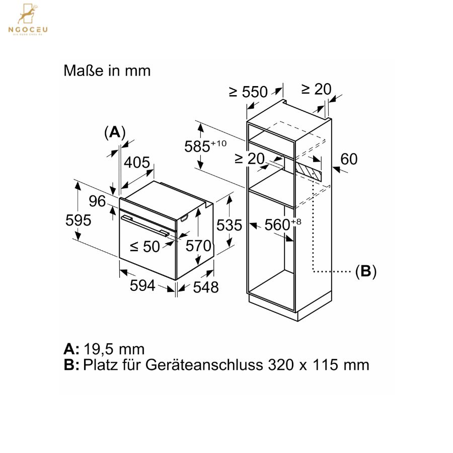 Lò nướng âm tủ - Accent Line - Bosch HBG4795B7 - Series 6