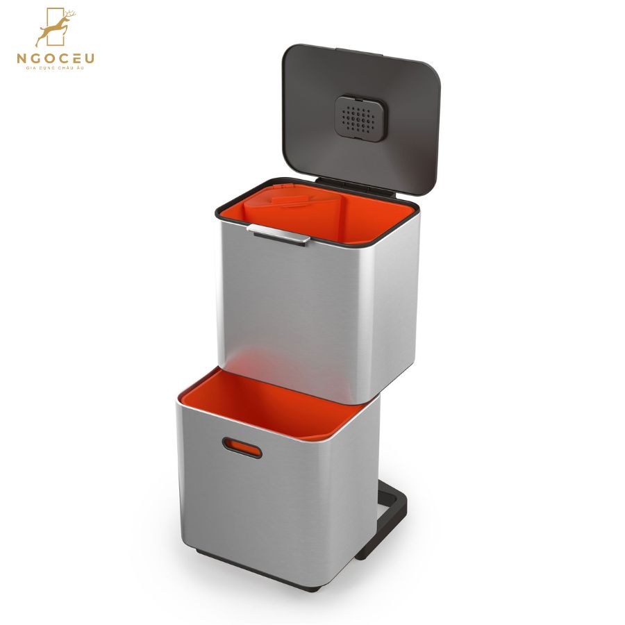 Thùng rác tai chế 2 ngăn Joseph Joseph Totem Compact 30063​​​​​​​ - 40L