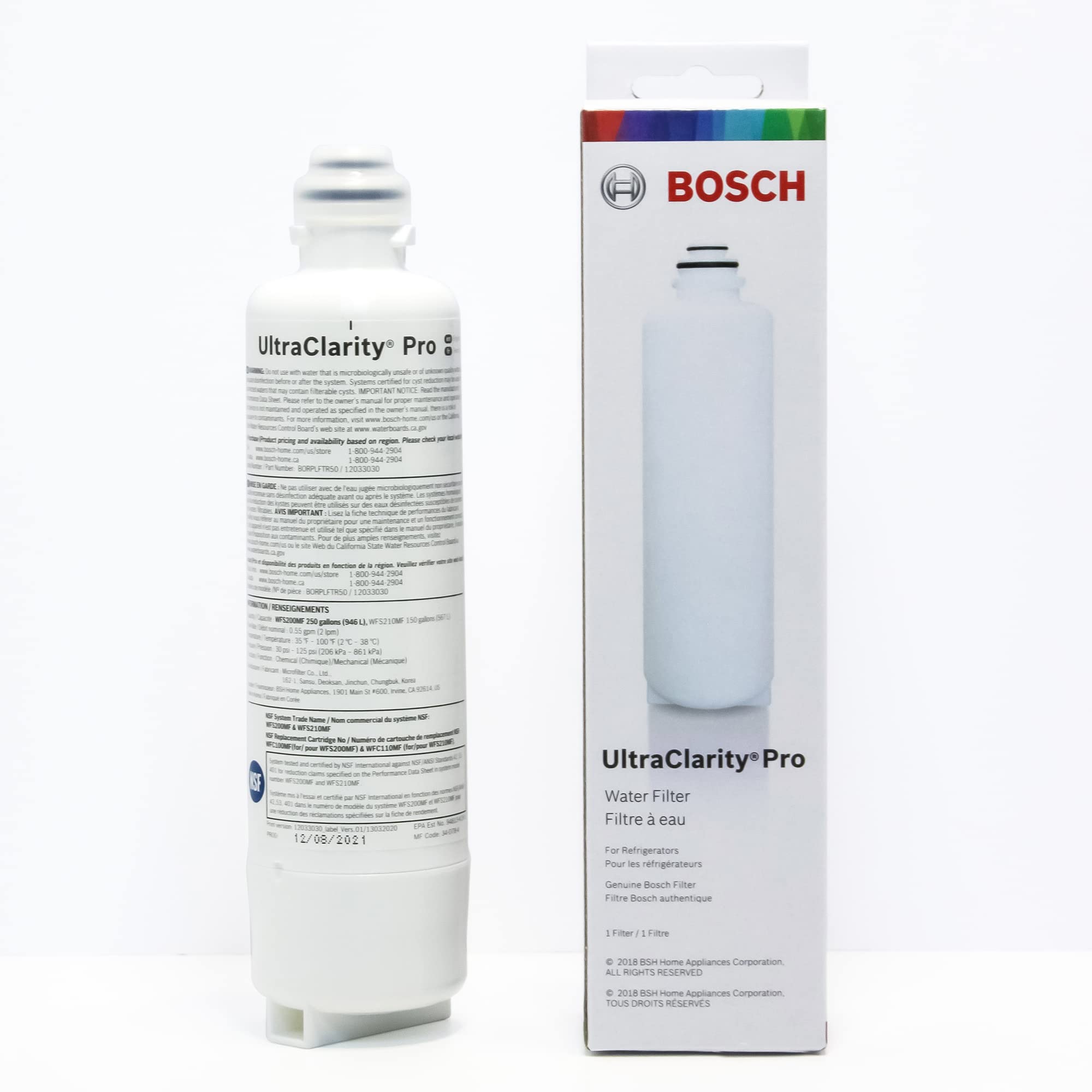 Lõi lọc nước tủ lạnh Bosch Ultraclarity Pro - Series 6
