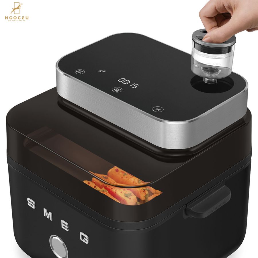 Nồi chiên không dầu SMEG AFCBLMEU - Màu đen