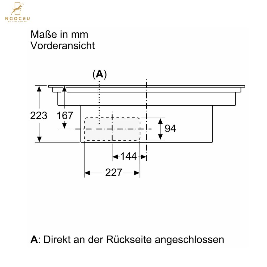 Bếp từ kết hợp máy hút mùi - Accent Line - Bosch PXX890D51E - Series 8