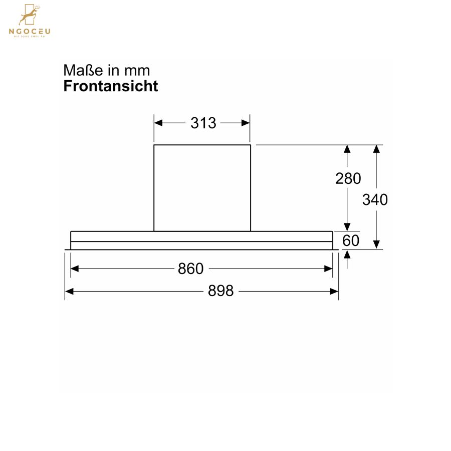 Máy hút mùi Bosch DBB97DP60 – Series 6