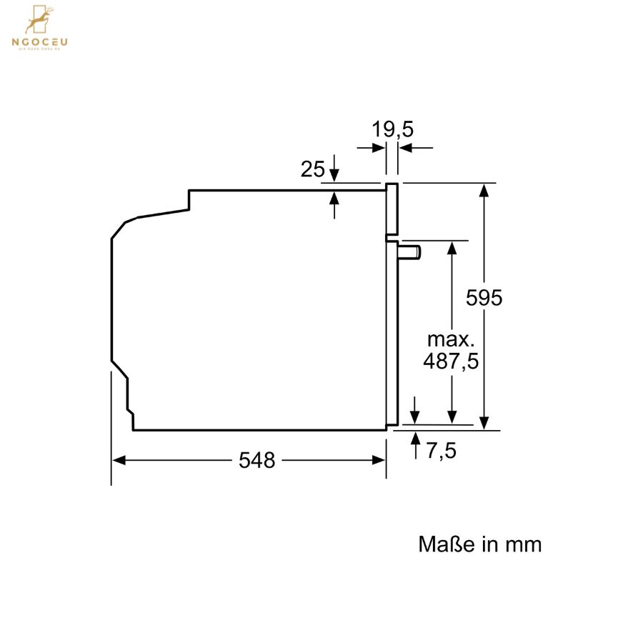 Lò nướng âm tủ - Accent Line - Bosch HBG4795B7 - Series 6