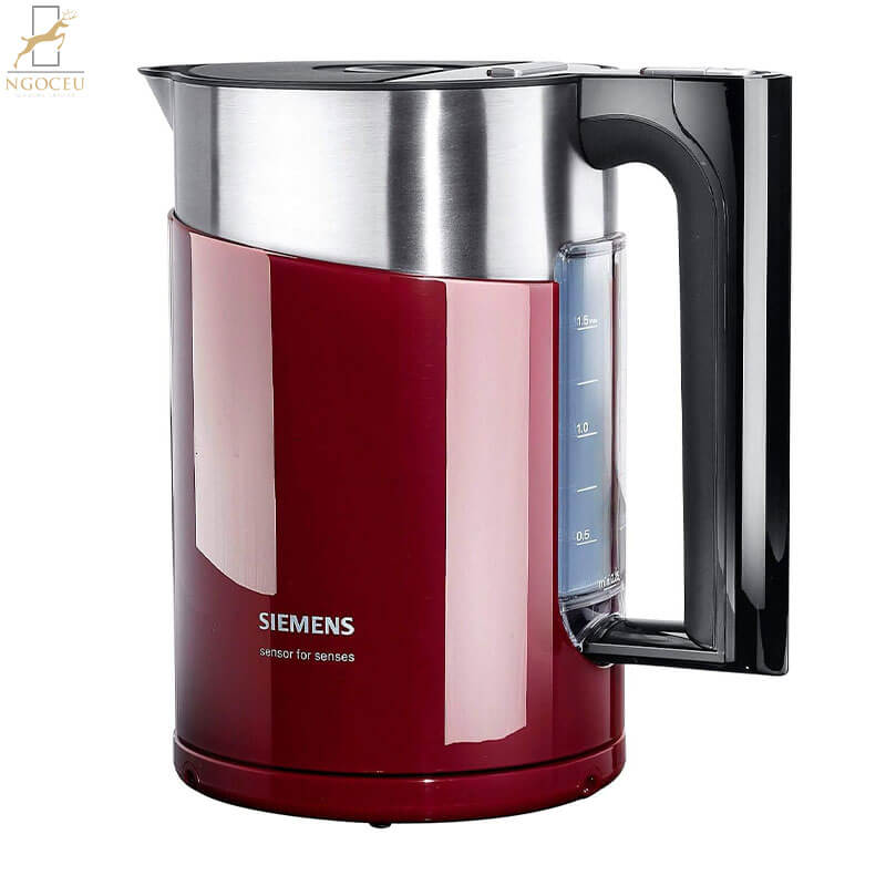 Ấm đun siêu tốc chỉnh nhiệt Siemens TW86104P – Red
