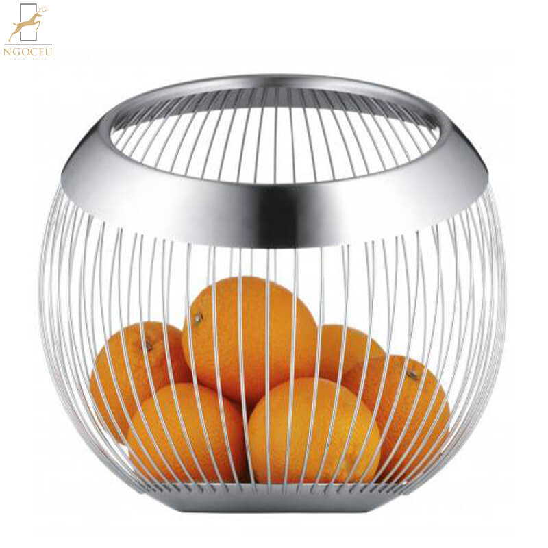 Rổ inox WMF Korb groß Lounge Living dạng lưới 19cm